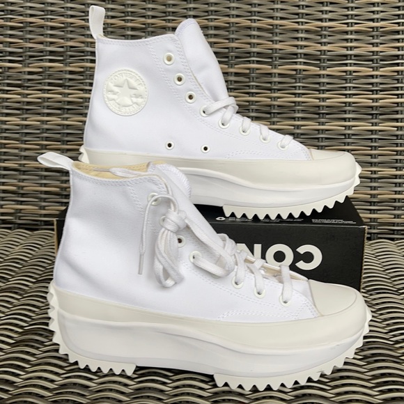 Converse Shoes - Converse Chuck Taylor All Star Run Star Hike Hi White/White WMNS Triple White